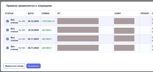 Начало работы в сервисе Финчетко